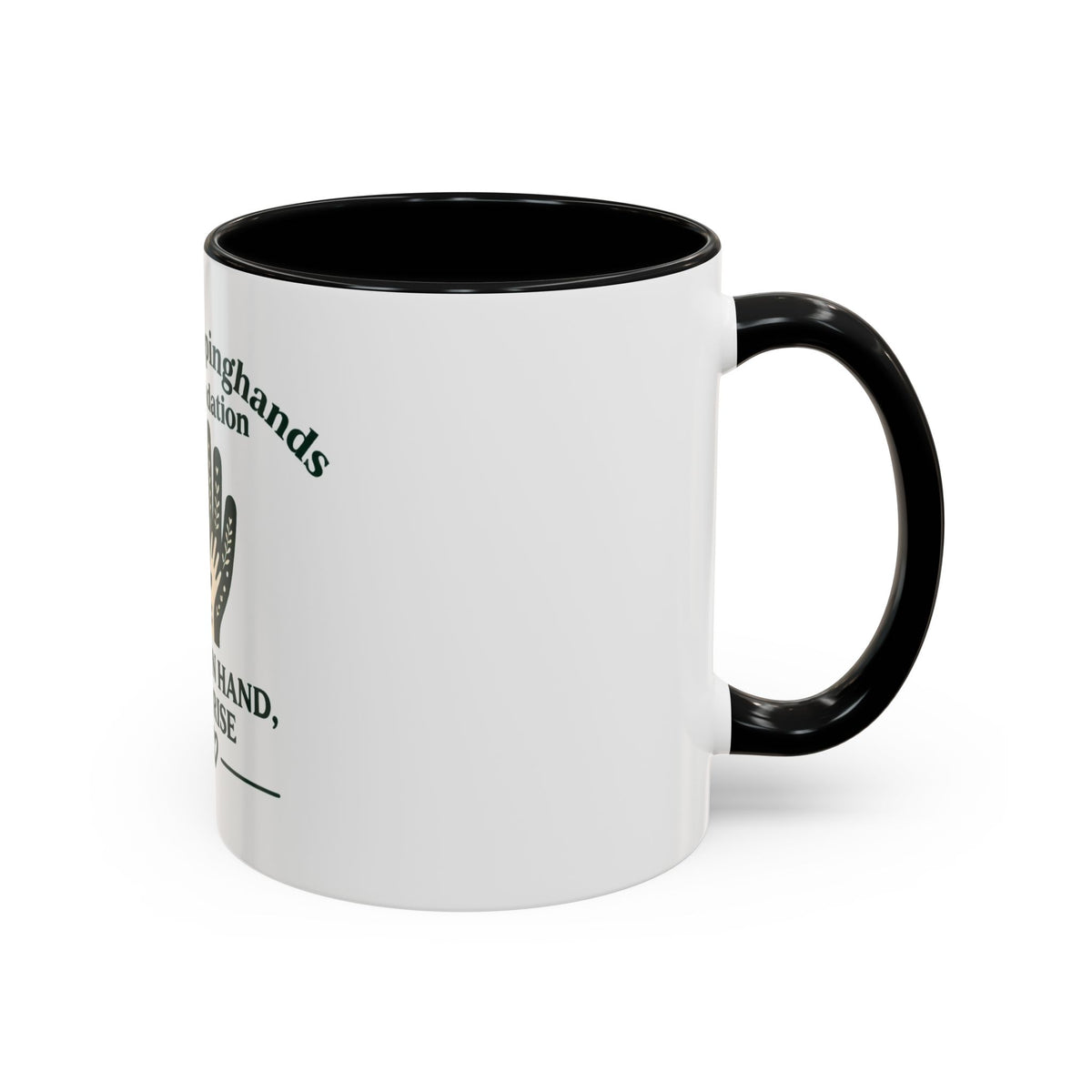 Accent Coffee Mug – Oma Helpinghands Foundation “Hand in Hand, We Rise” Charity Gift