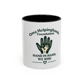 Accent Coffee Mug – Oma Helpinghands Foundation “Hand in Hand, We Rise” Charity Gift