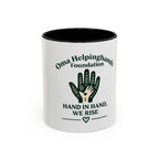 Accent Coffee Mug – Oma Helpinghands Foundation “Hand in Hand, We Rise” Charity Gift