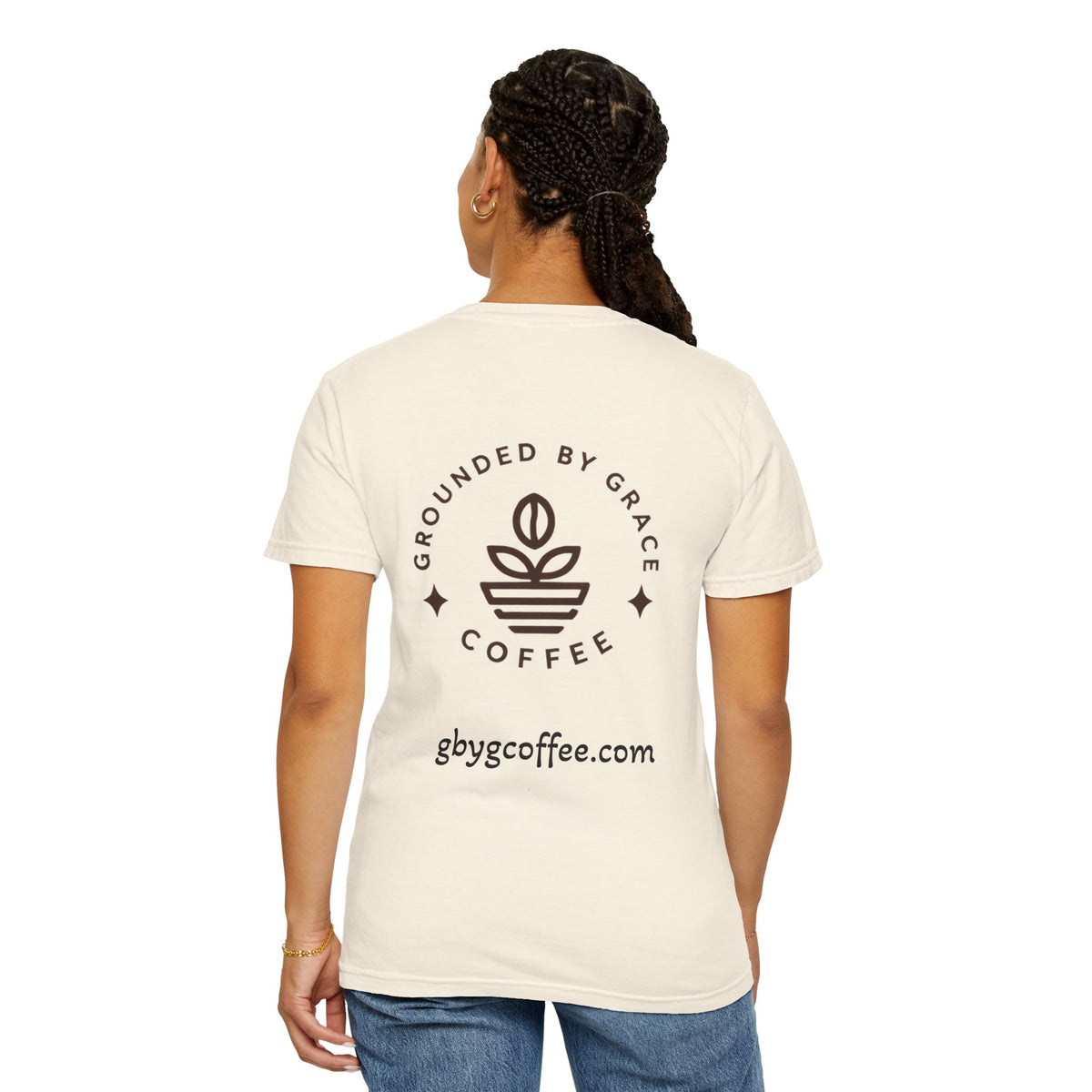 Grounded by Grace Coffee Beyond the Cup T-Shirt