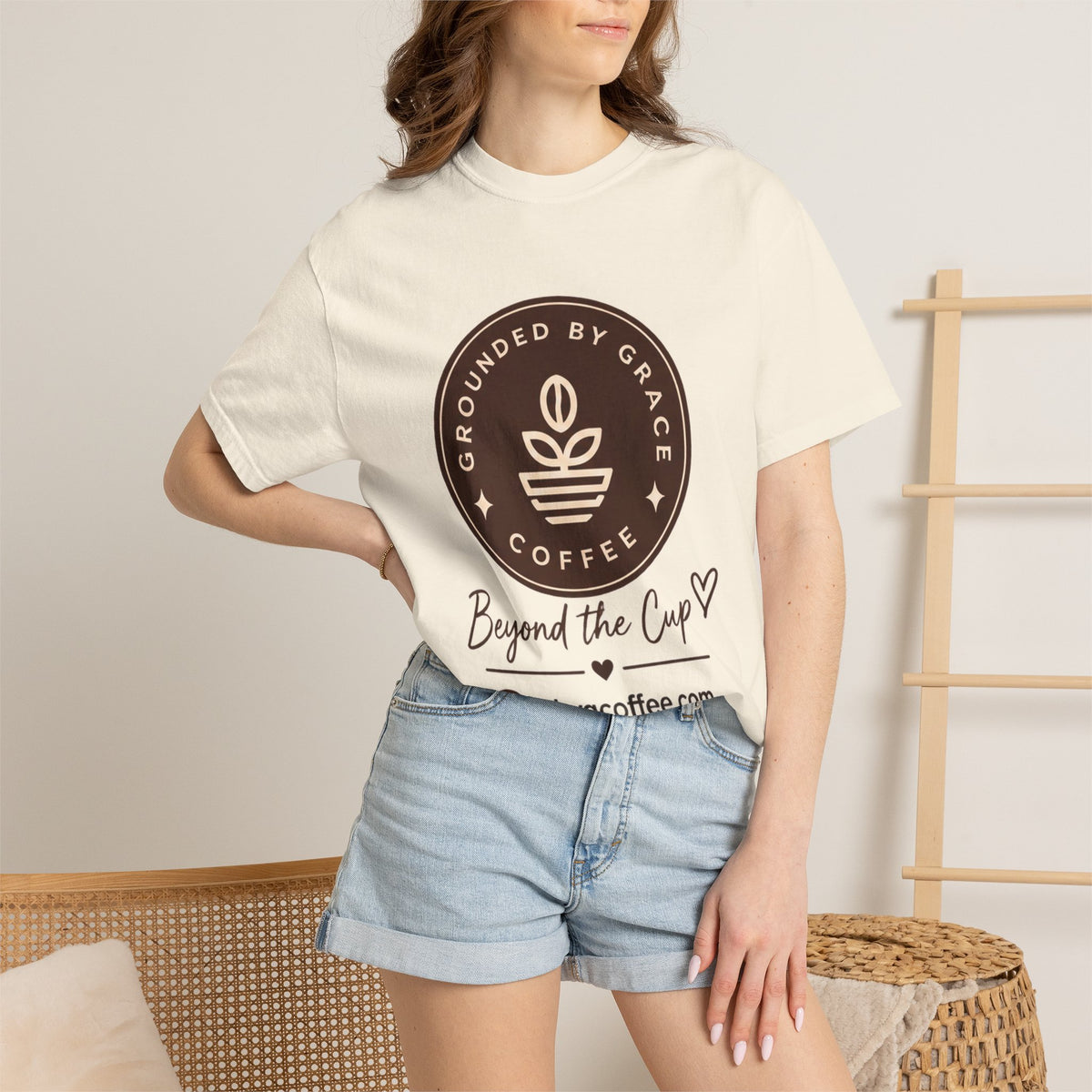 Grounded by Grace Coffee Beyond the Cup T-Shirt