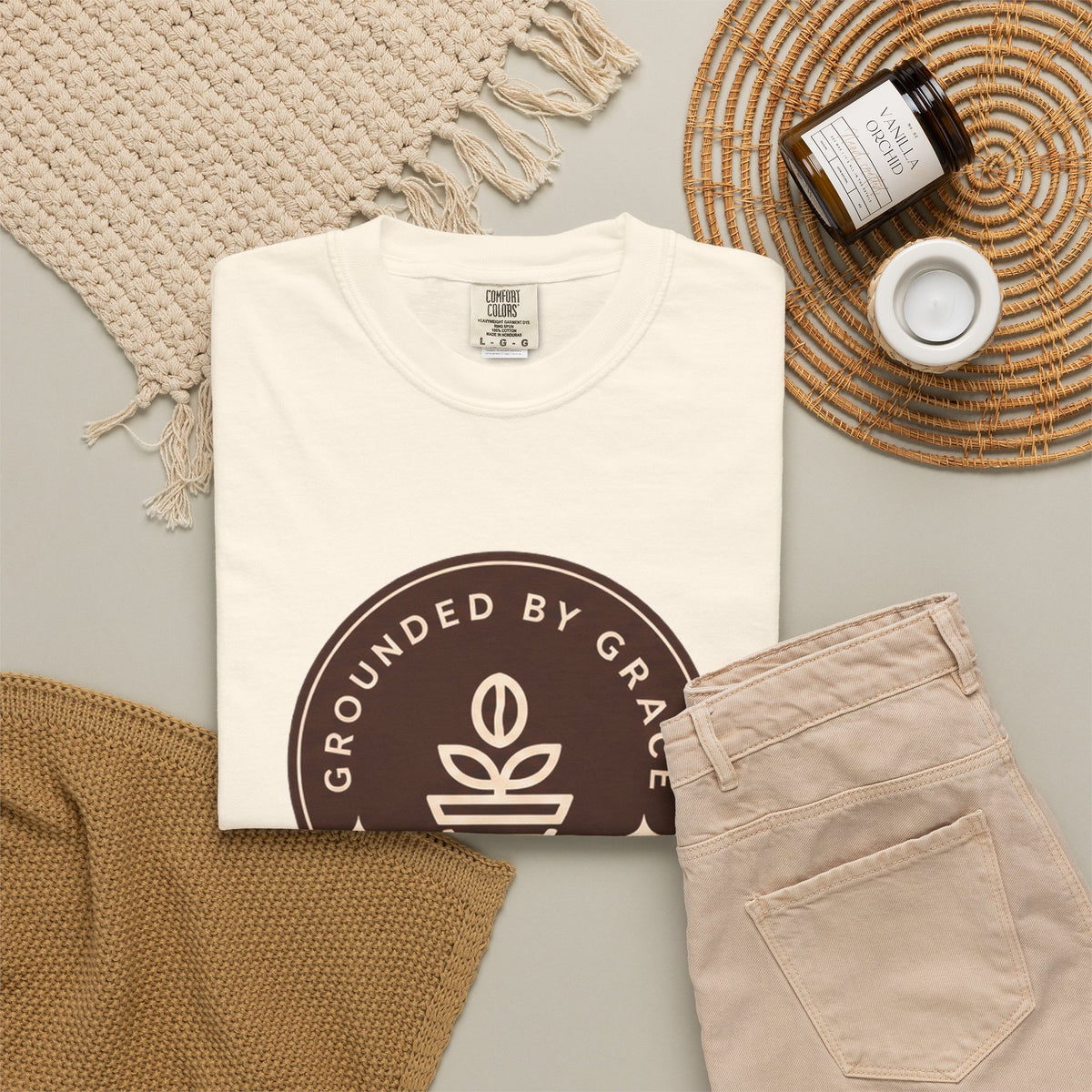 Grounded by Grace Coffee Beyond the Cup T-Shirt