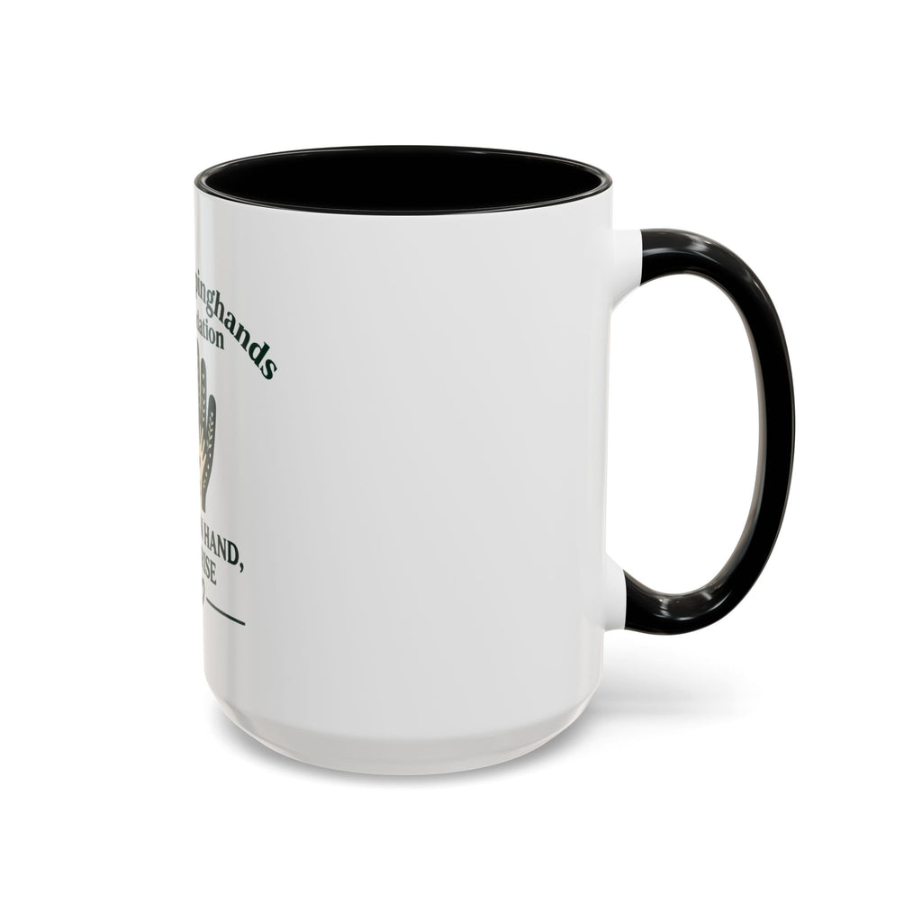 Accent Coffee Mug – Oma Helpinghands Foundation “Hand in Hand, We Rise” Charity Gift